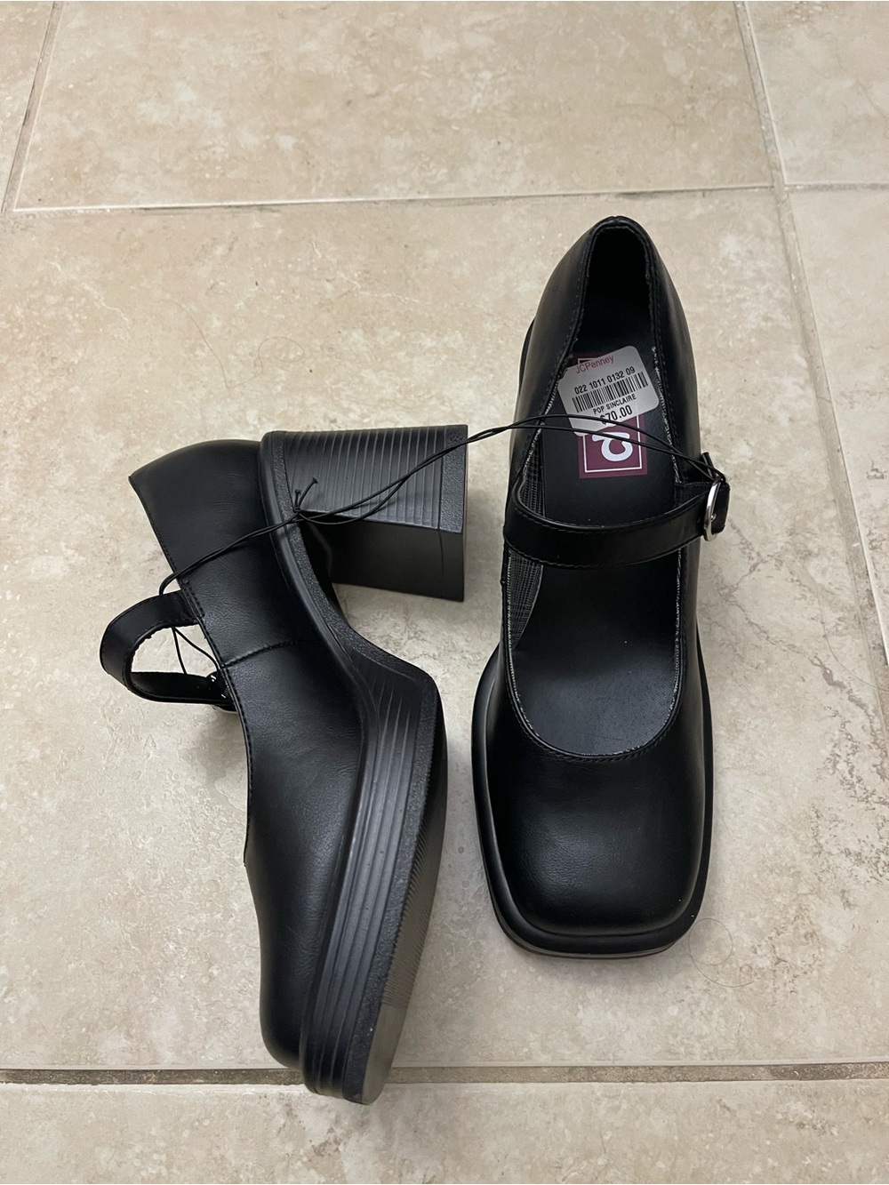 Brand new Black Mary Jane Block Heel Pumps - Picture 4 of 6